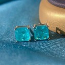 Boucles d'oreilles à clou pour femmes avec zircon G965 4