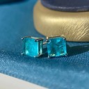 Boucles d'oreilles à clou pour femmes avec zircon G965 5