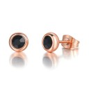 Boucles d'oreilles à clou pour femmes avec zircon H862 1