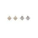 Boucles d'oreilles à clou pour femmes avec zircon 4