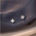 Boucles d'oreilles à clou pour femmes avec zircon 5