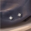Boucles d'oreilles à clou pour femmes avec zircon 6