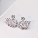 Boucles d'oreilles à clou pour femmes cygne 2