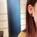 Boucles d'oreilles à clou pour femmes cygne 4