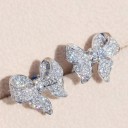 Boucles d'oreilles à clou pour femmes en forme de nœud 3