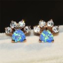 Boucles d'oreilles à clou pour femmes en forme de patte 3
