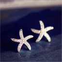 Boucles d'oreilles à clou pour femmes étoile de mer 4