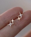 Boucles d'oreilles à clou pour femmes étoiles G817 2