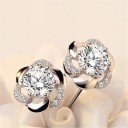 Boucles d'oreilles à clou pour femmes fleur 5
