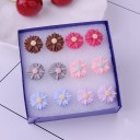 Boucles d'oreilles à clou pour femmes fleurs G744 3