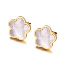 Boucles d'oreilles à clou pour femmes fleurs H762 5