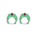 Boucles d'oreilles à clou pour femmes grenouilles 4