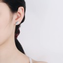 Boucles d'oreilles à clou pour femmes papillons A3160 2