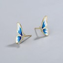 Boucles d'oreilles à clou pour femmes papillons A3160 4
