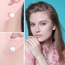 Boucles d'oreilles à clou pour femmes perles A2747 2