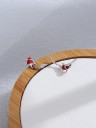 Boucles d'oreilles à clou pour femmes poissons 4