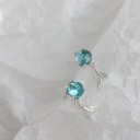Boucles d'oreilles à clou pour femmes sirène 3