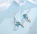 Boucles d'oreilles à clou pour femmes sirène 4