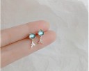Boucles d'oreilles à clou pour femmes sirène 5