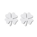 Boucles d'oreilles à clou pour femmes trèfle 5