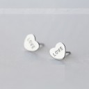 Boucles d'oreilles à clous en forme de cœur pour femmes R92 20
