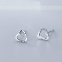 Boucles d'oreilles à clous en forme de cœur pour femmes R92 23
