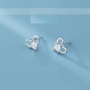 Boucles d'oreilles à clous en forme de cœur pour femmes R92 11