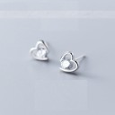 Boucles d'oreilles à clous en forme de cœur pour femmes R92 12
