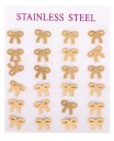 Boucles d'oreilles à clous pour femmes 12 paires G1213 12