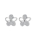 Boucles d'oreilles à clous pour femmes fleurs G1242 1