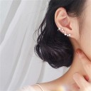 Boucles d'oreilles à contour pour femmes avec clip 4
