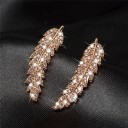 Boucles d'oreilles à frange en plumes pour femmes 3