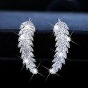 Boucles d'oreilles à plumes pour femmes 5