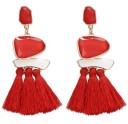 Boucles d'oreilles avec pierres et franges J2925 2