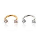 Boucles d'oreilles avec zircon G412 4