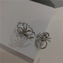 Boucles d'oreilles circulaires pour femmes avec araignée 7