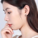 Boucles d'oreilles circulaires pour femmes avec des étoiles 5