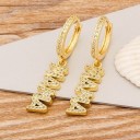 Boucles d'oreilles circulaires pour femmes avec pendentif G1000 7