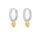 Boucles d'oreilles circulaires pour femmes avec pendentif G1019 24