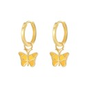 Boucles d'oreilles circulaires pour femmes avec pendentif G1019 29