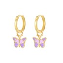 Boucles d'oreilles circulaires pour femmes avec pendentif G1019 30