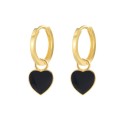 Boucles d'oreilles circulaires pour femmes avec pendentif G1019 6