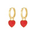 Boucles d'oreilles circulaires pour femmes avec pendentif G1019 7