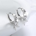 Boucles d'oreilles circulaires pour femmes avec pendentif G149 1