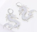 Boucles d'oreilles circulaires pour femmes avec pendentif G463 11