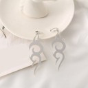 Boucles d'oreilles circulaires pour femmes avec pendentif G463 12