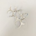 Boucles d'oreilles circulaires pour femmes avec pendentif G463 4