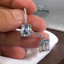 Boucles d'oreilles circulaires pour femmes avec pendentif G695 2