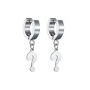 Boucles d'oreilles circulaires pour femmes avec pendentif H826 2
