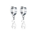 Boucles d'oreilles circulaires pour femmes avec pendentif H826 2